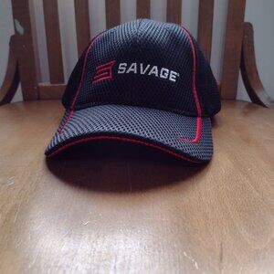 A "Savage" brand gun hat